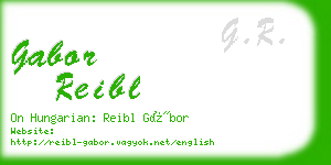 gabor reibl business card